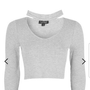 Topshop Choker Crop Top
